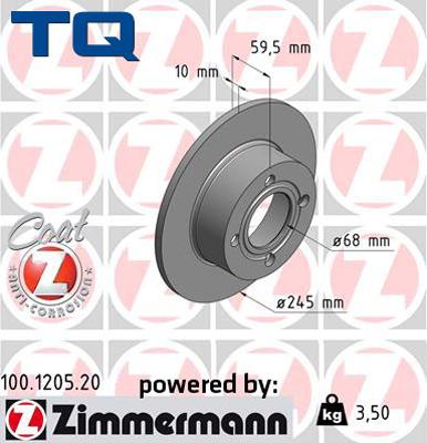 TQ TQ-BD0113 - Əyləc Diski furqanavto.az