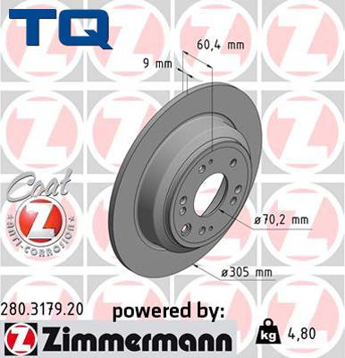 TQ TQ-BD0530 - Əyləc Diski furqanavto.az