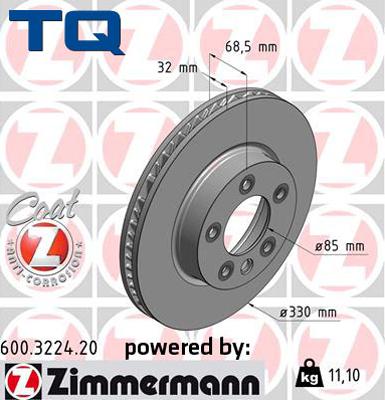 TQ TQ-BD1170 - Əyləc Diski furqanavto.az