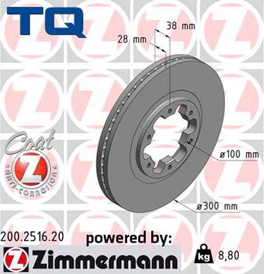 TQ TQ-BD0400 - Əyləc Diski furqanavto.az