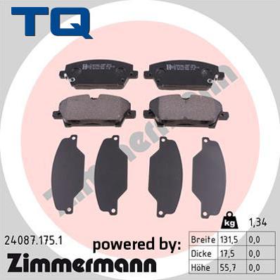 TQ 244810 - Əyləc altlığı dəsti, əyləc diski furqanavto.az