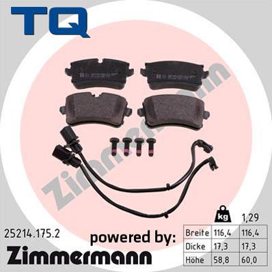 TQ 244829 - Əyləc altlığı dəsti, əyləc diski furqanavto.az