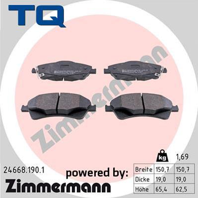 TQ 244824 - Əyləc altlığı dəsti, əyləc diski furqanavto.az