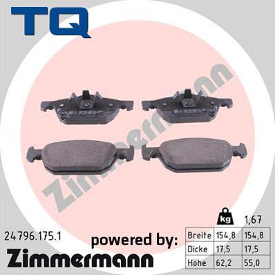 TQ 244826 - Əyləc altlığı dəsti, əyləc diski furqanavto.az