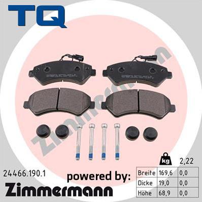 TQ 244879 - Əyləc altlığı dəsti, əyləc diski furqanavto.az