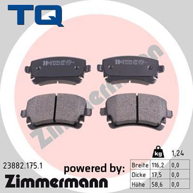 TQ TQ-BP0608 - Əyləc altlığı dəsti, əyləc diski furqanavto.az