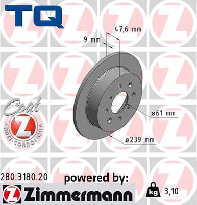 TQ TQ-BD0531 - Əyləc Diski furqanavto.az