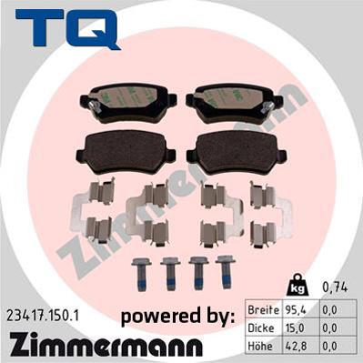 TQ TQ-BP0055 - Əyləc altlığı dəsti, əyləc diski furqanavto.az