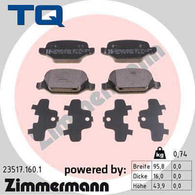 TQ 222688 - Əyləc altlığı dəsti, əyləc diski furqanavto.az