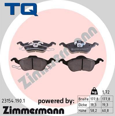 TQ TQ-BP0044 - Əyləc altlığı dəsti, əyləc diski furqanavto.az