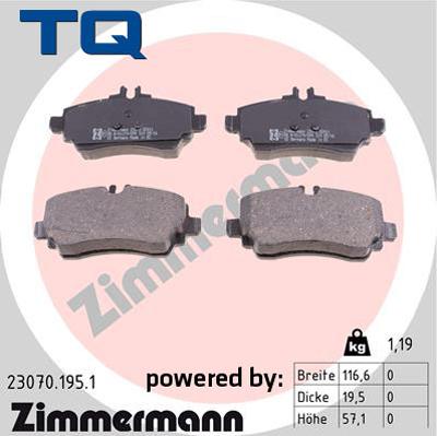 TQ 222671 - Əyləc altlığı dəsti, əyləc diski furqanavto.az