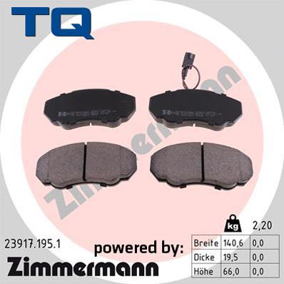 TQ 222707 - Əyləc altlığı dəsti, əyləc diski furqanavto.az