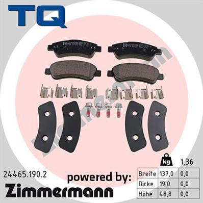 TQ 222717 - Əyləc altlığı dəsti, əyləc diski furqanavto.az