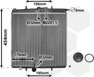 TQ TQ-40002188 - Radiator, mühərrikin soyudulması furqanavto.az