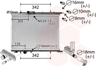 TQ TQ-40002300 - Radiator, mühərrikin soyudulması furqanavto.az