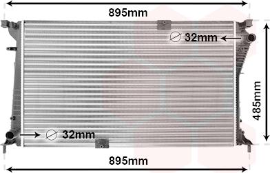 TQ TQ-43002490 - Radiator, mühərrikin soyudulması furqanavto.az