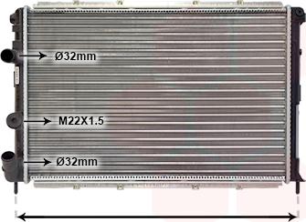 TQ TQ-43002199 - Radiator, mühərrikin soyudulması furqanavto.az