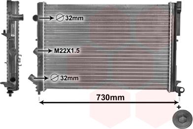 TQ TQ-43002165 - Radiator, mühərrikin soyudulması furqanavto.az