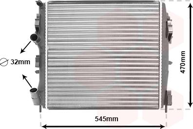 TQ TQ-43002325 - Radiator, mühərrikin soyudulması furqanavto.az