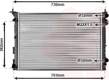 TQ TQ-43002259 - Radiator, mühərrikin soyudulması furqanavto.az