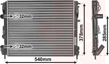 TQ TQ-43002269 - Radiator, mühərrikin soyudulması furqanavto.az