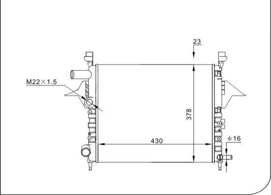 TQ TQ-43002217 - Radiator, mühərrikin soyudulması furqanavto.az