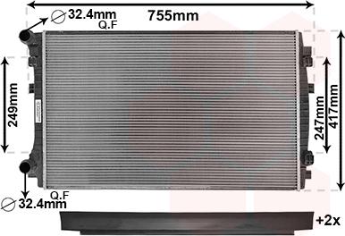 TQ TQ-58012338 - Radiator, mühərrikin soyudulması furqanavto.az