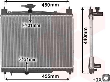 TQ TQ-53002251 - Radiator, mühərrikin soyudulması furqanavto.az