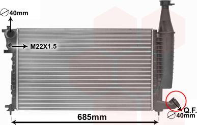 TQ TQ-09002168 - Radiator, mühərrikin soyudulması furqanavto.az