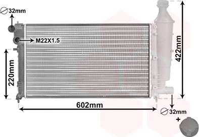 TQ TQ-09002116 - Radiator, mühərrikin soyudulması furqanavto.az