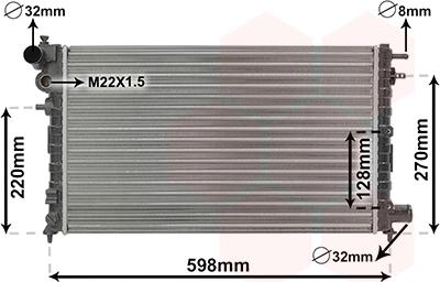 TQ TQ-09002120 - Radiator, mühərrikin soyudulması furqanavto.az