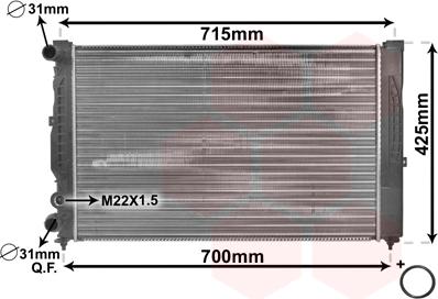 TQ TQ-03002105 - Radiator, mühərrikin soyudulması furqanavto.az