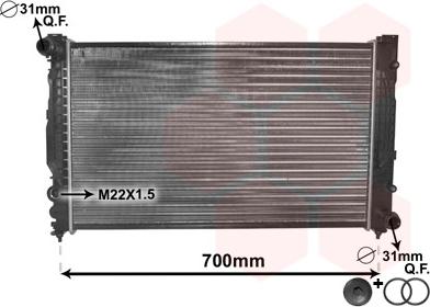 TQ TQ-03002124 - Radiator, mühərrikin soyudulması furqanavto.az