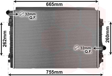 TQ TQ-03012711 - Radiator, mühərrikin soyudulması furqanavto.az