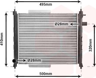 TQ TQ-02002110 - Radiator, mühərrikin soyudulması furqanavto.az