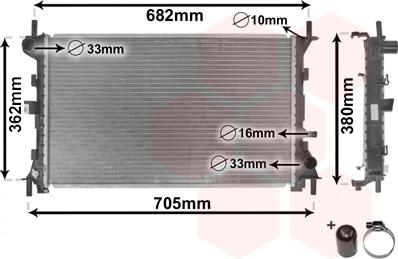 TQ TQ-18002264 - Radiator, mühərrikin soyudulması furqanavto.az