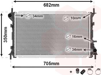 TQ TQ-18002265 - Radiator, mühərrikin soyudulması furqanavto.az