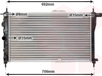 TQ TQ-81002001 - Radiator, mühərrikin soyudulması furqanavto.az