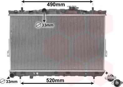 TQ TQ-82002104 - Radiator, mühərrikin soyudulması furqanavto.az