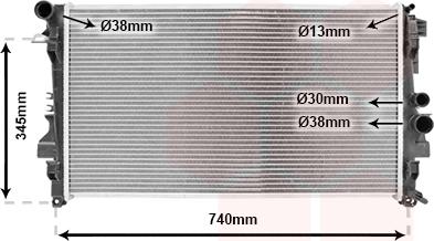 TQ TQ-30002356 - Radiator, mühərrikin soyudulması furqanavto.az