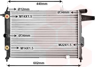 TQ TQ-37002120 - Radiator, mühərrikin soyudulması furqanavto.az