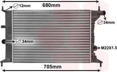 TQ TQ-37002242 - Radiator, mühərrikin soyudulması furqanavto.az