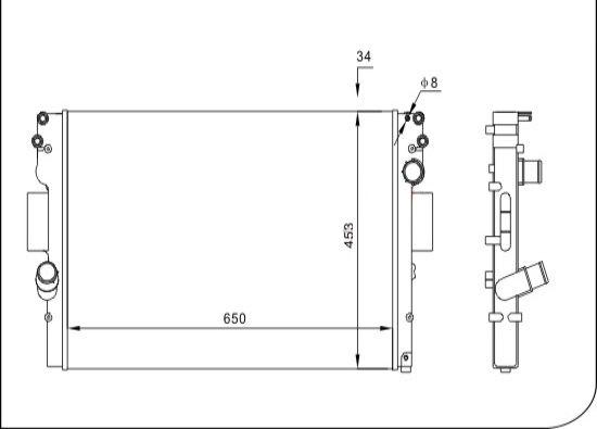 TQ TQ-28002057 - Radiator, mühərrikin soyudulması furqanavto.az