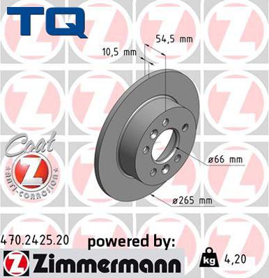 TQ TQ-BD1003 - Əyləc Diski furqanavto.az