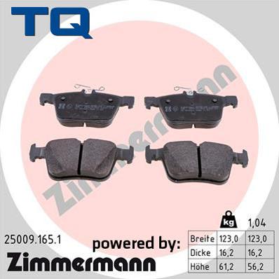 TQ TQ-BP0909 - Əyləc altlığı dəsti, əyləc diski furqanavto.az