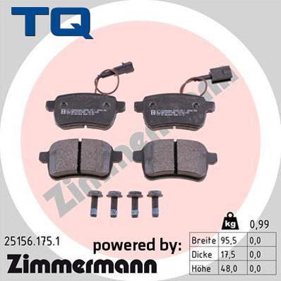 TQ TQ-BP0933 - Əyləc altlığı dəsti, əyləc diski furqanavto.az