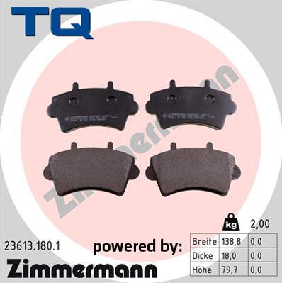 TQ TQ-BP0063 - Əyləc altlığı dəsti, əyləc diski furqanavto.az