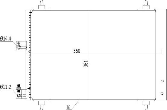 TQ TQ-HL-427 - Kondenser, kondisioner furqanavto.az