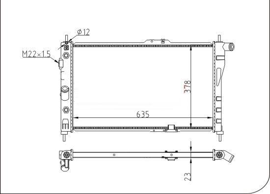 TQ TQ-YMLR095 - Radiator, mühərrikin soyudulması furqanavto.az