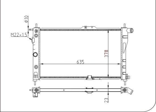 TQ TQ-YMLR096 - Radiator, mühərrikin soyudulması furqanavto.az